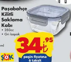 PAŞABAHÇE KİLİTLİ SAKLAMA KABI